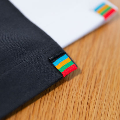 T-shirt / LOVE TO i (Black Embroidery Tee)