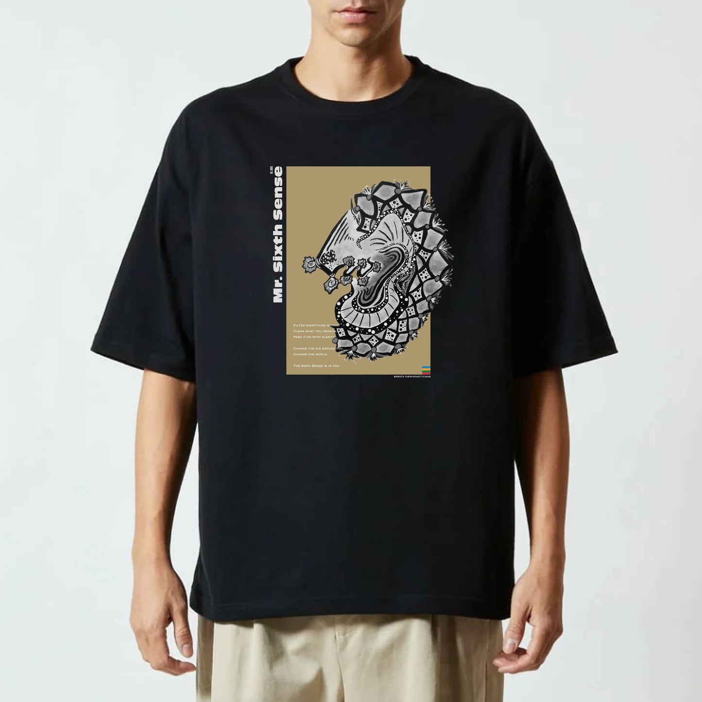 Mr. Sixth Sense Tee / 第六感クン｜Black × Color