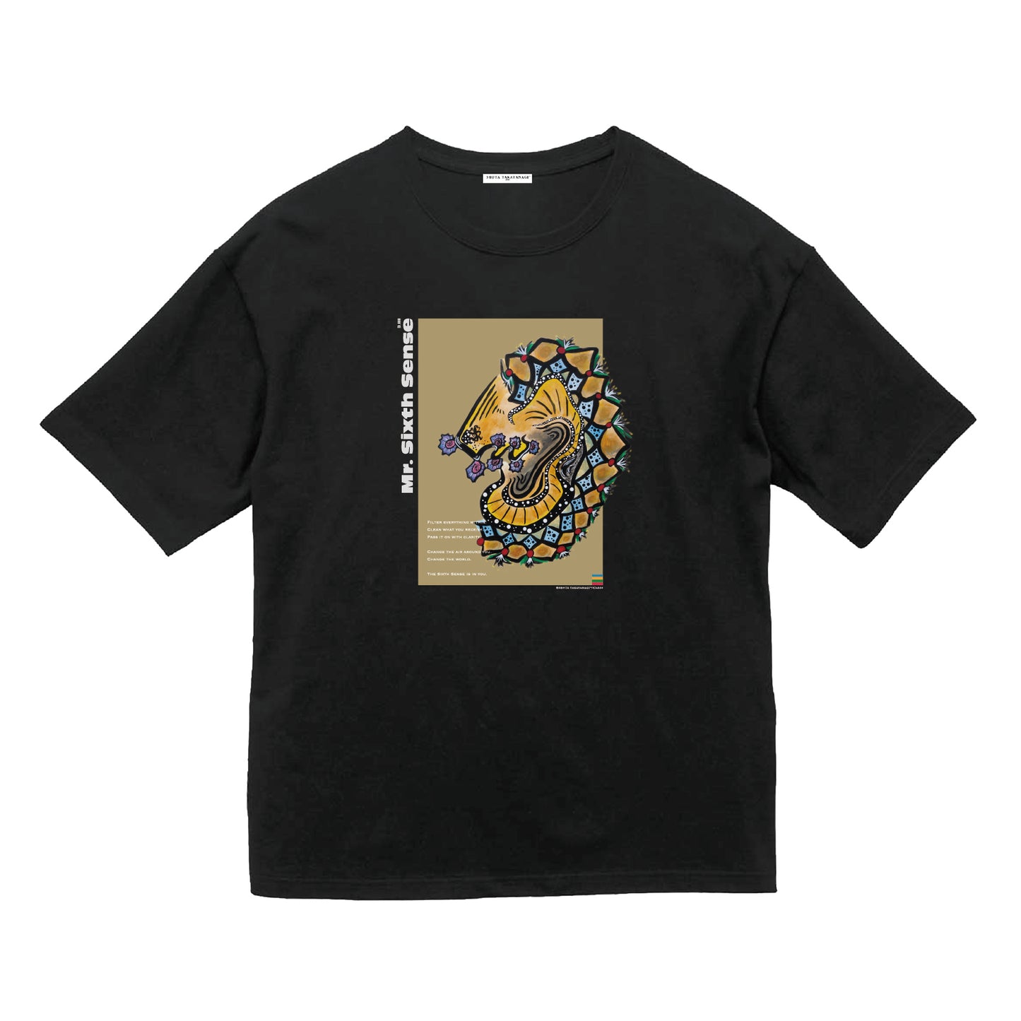 Mr. Sixth Sense Tee / 第六感クン｜Black × Color