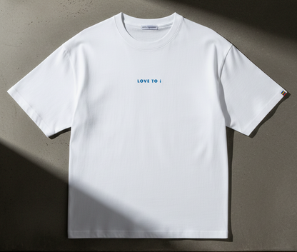 T-shirt / LOVE TO i (W/B)