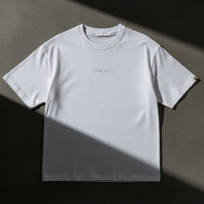 T-shirt / LOVE TO i (White Embroidery)